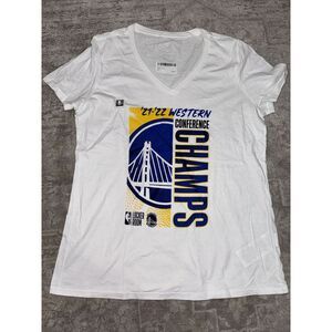 Golden State Warriors Champs NBA T-Shirt Women's Size M Athletic Sporty‎